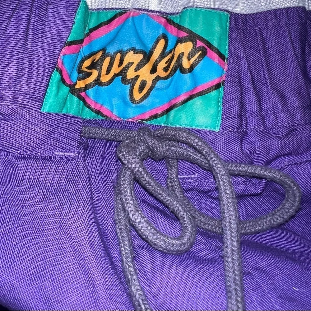 Vintage Priority Male Swim Trunks Cotton Purple Size XL
